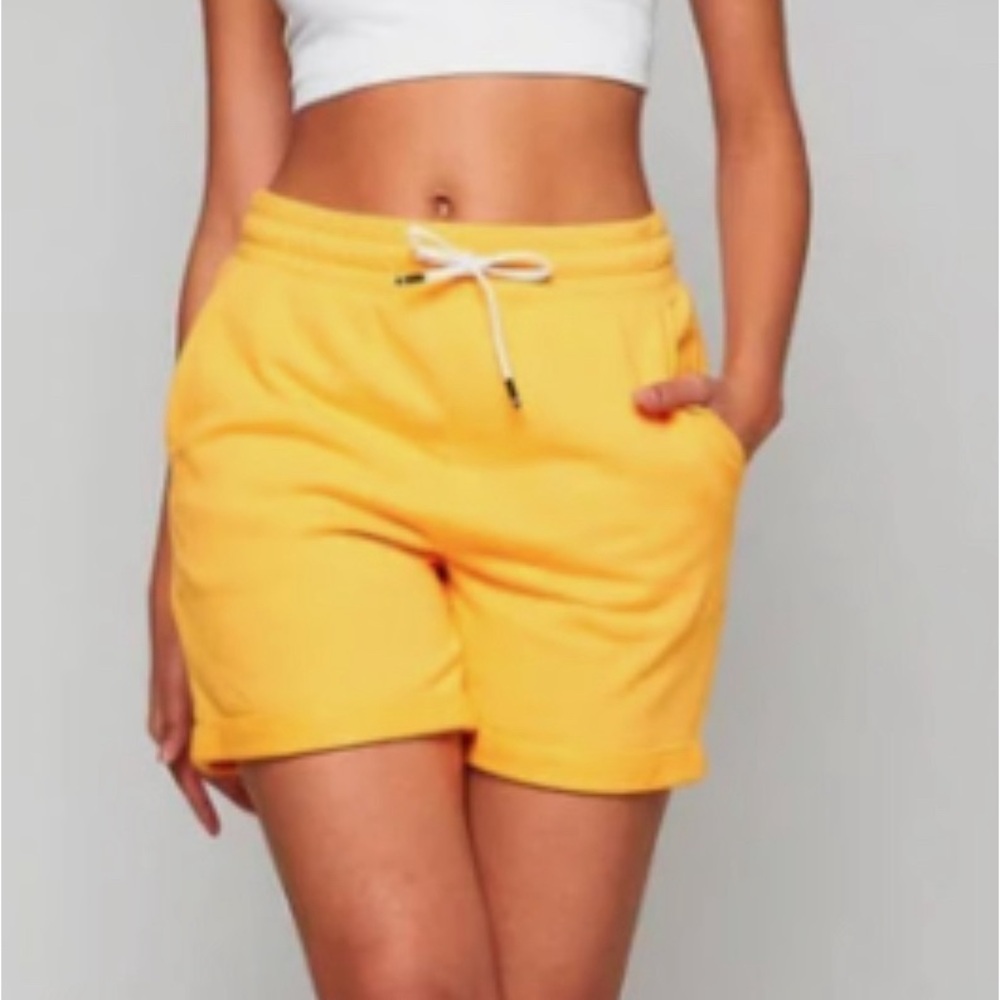 FOURLAPS Mango Orange/Yellow Comfy Relaxed Rush Short Women Size S NWT